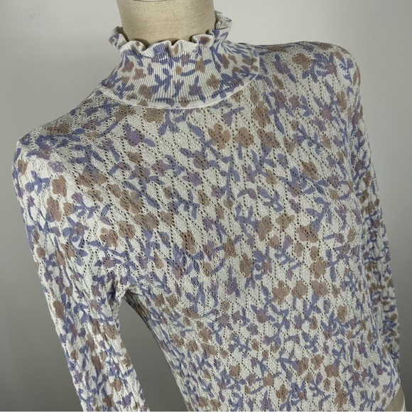 Zara Floral Patterned Women's Top S - Picture 4 of 11